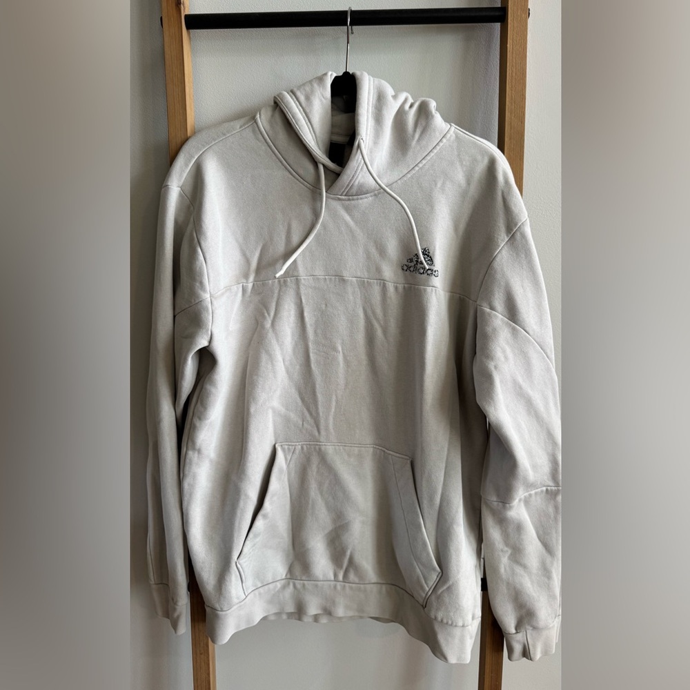 Adidas Men's Light Gray Hoodie